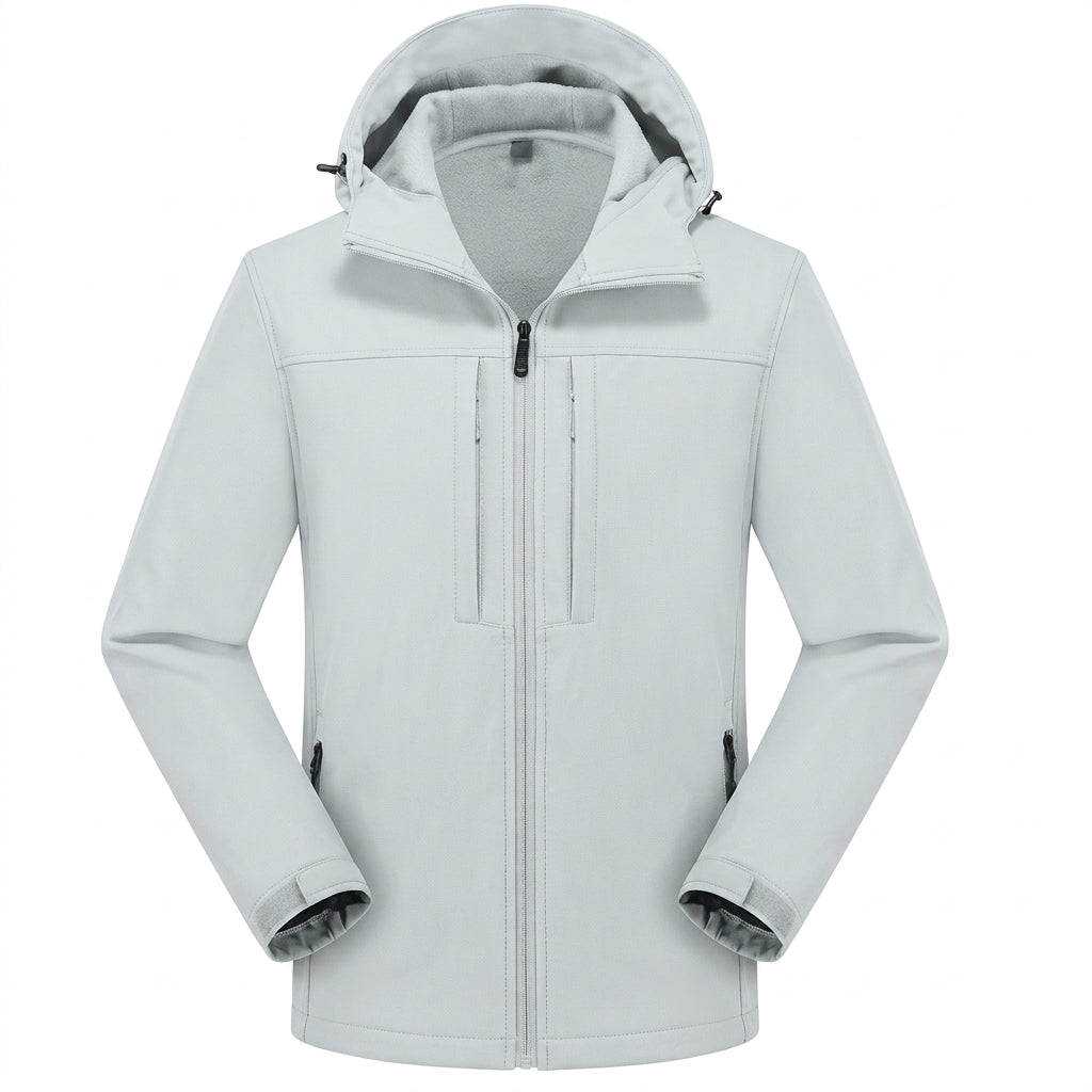 Men's Winter Long Sleeve Hooded Jacket | Zip Up