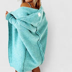 Women's Oversized Long Knit Cardigan | Hooded
