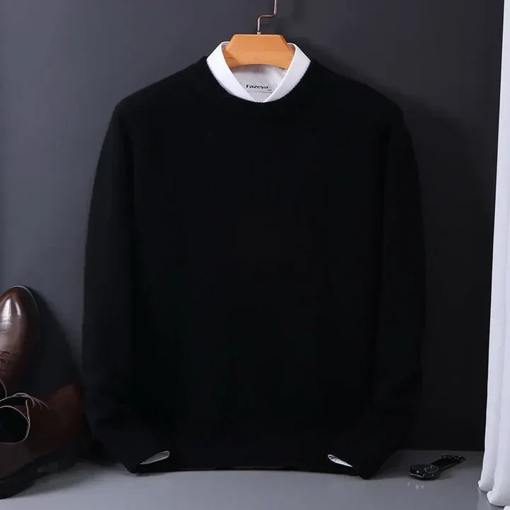 Men’s Long Sleeve Crew Neck Knit Sweater | Winter