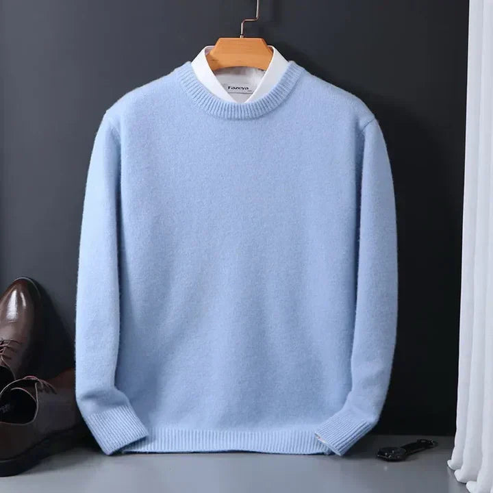 Men’s Long Sleeve Crew Neck Knit Sweater | Winter