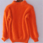 Women's Winter Knitted Sweater | Mock Neck