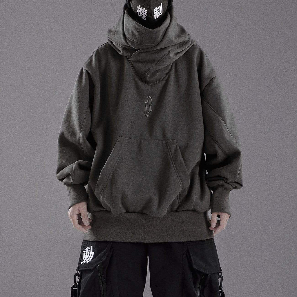 Men's Winter High Neck Oversized Hoodie | Streetwear