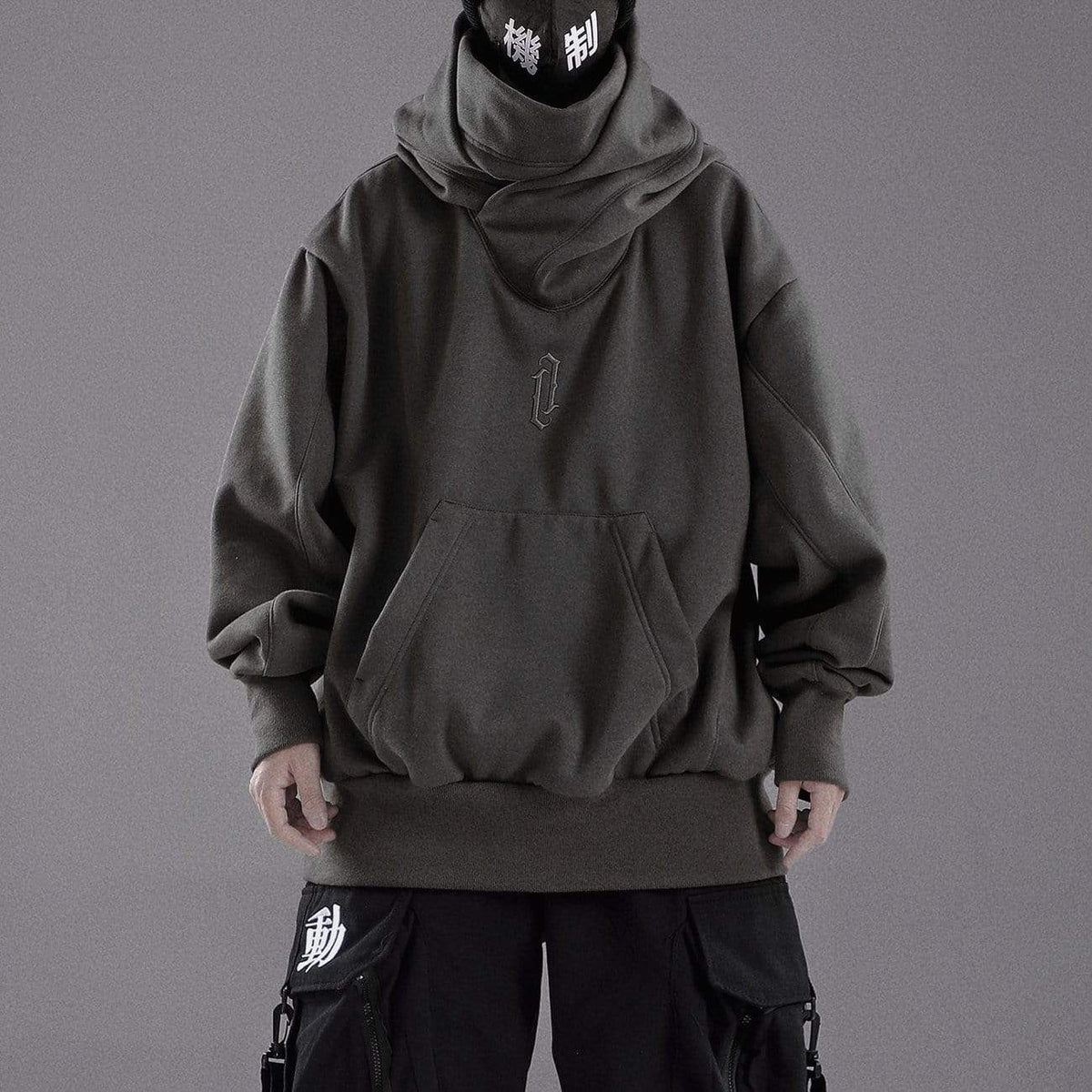 Men's Winter High Neck Oversized Hoodie | Streetwear