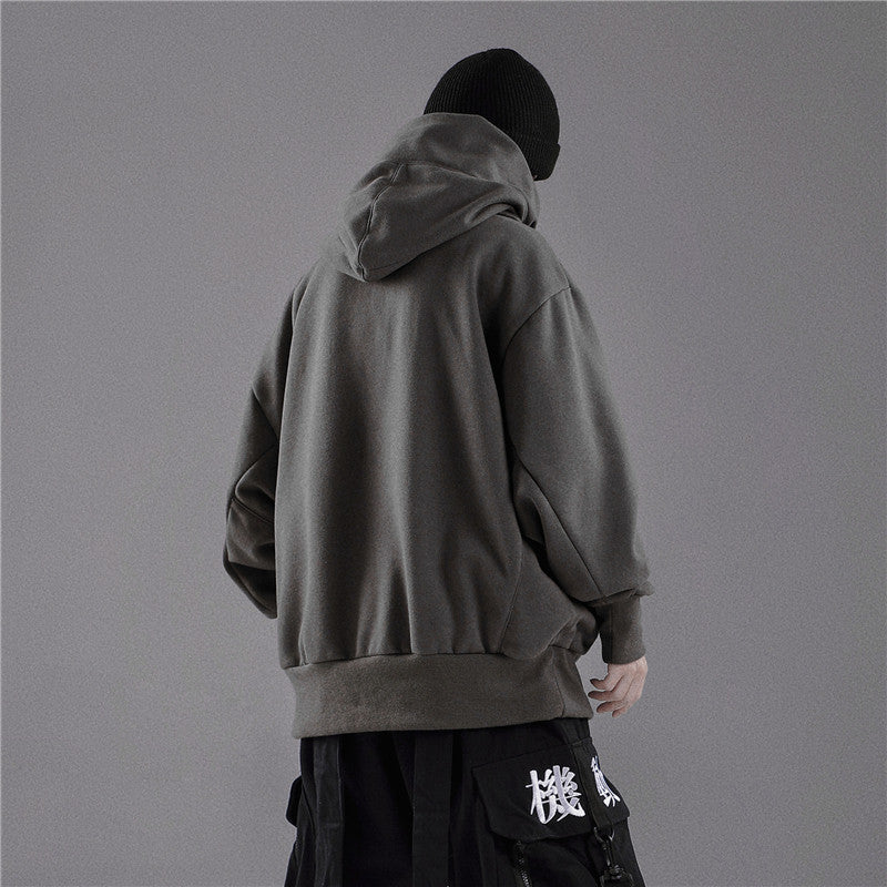 Men's Winter High Neck Oversized Hoodie | Streetwear