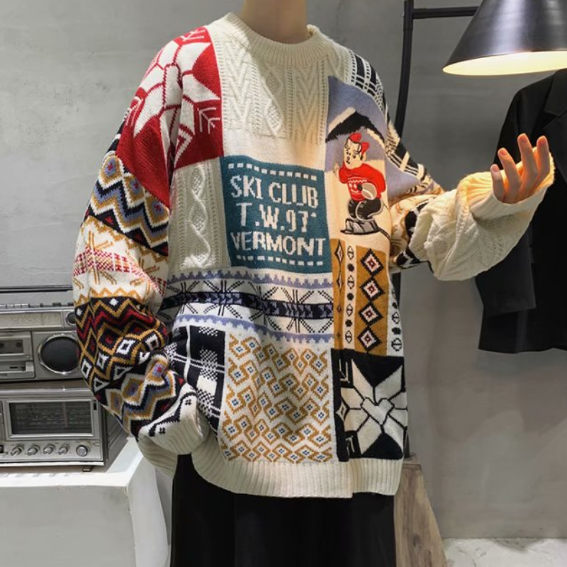 Men's Oversize Knitted Sweater | Christmas