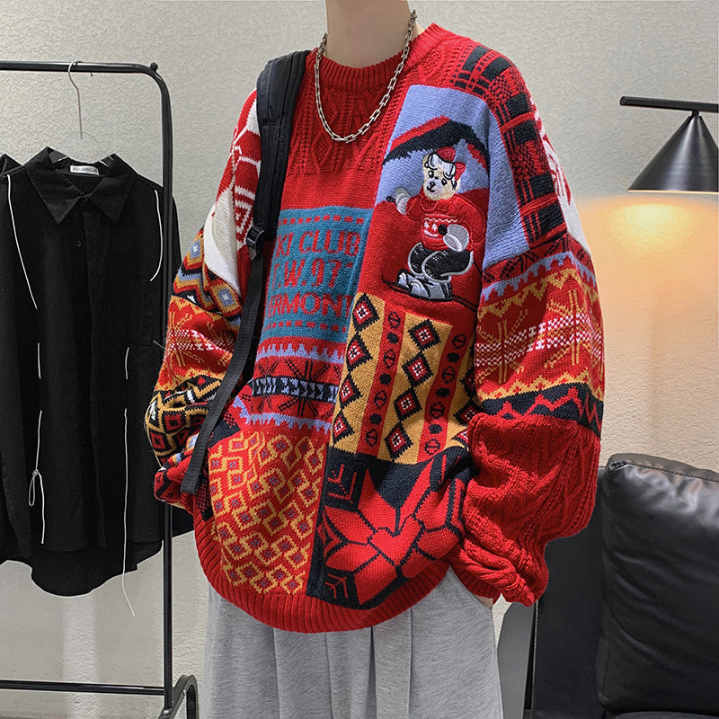 Men's Oversize Knitted Sweater | Christmas
