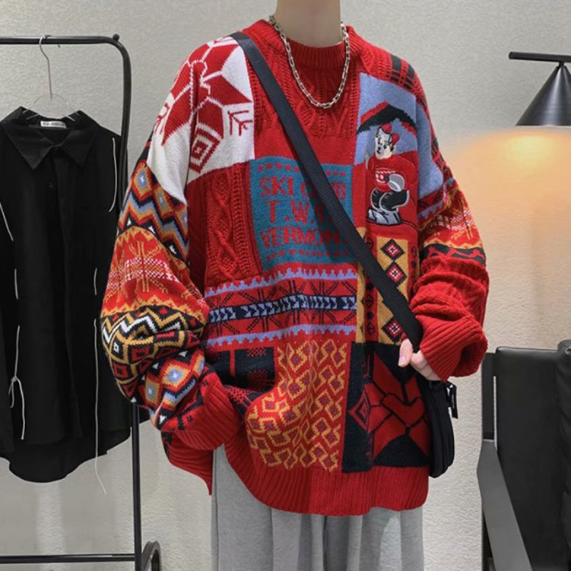 Men's Oversize Knitted Sweater | Christmas