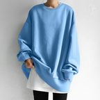 Women’s Stylish Crew Neck Sweatshirt | Dropped Shoulders