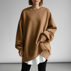 Women’s Stylish Crew Neck Sweatshirt | Dropped Shoulders