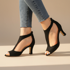 Women's Cutout T-Strap Heels | Casual