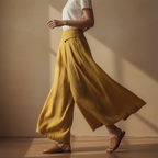 Women's Casual Wide Leg Trousers | Cropped