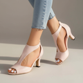 Women's Cutout T-Strap Heels | Casual