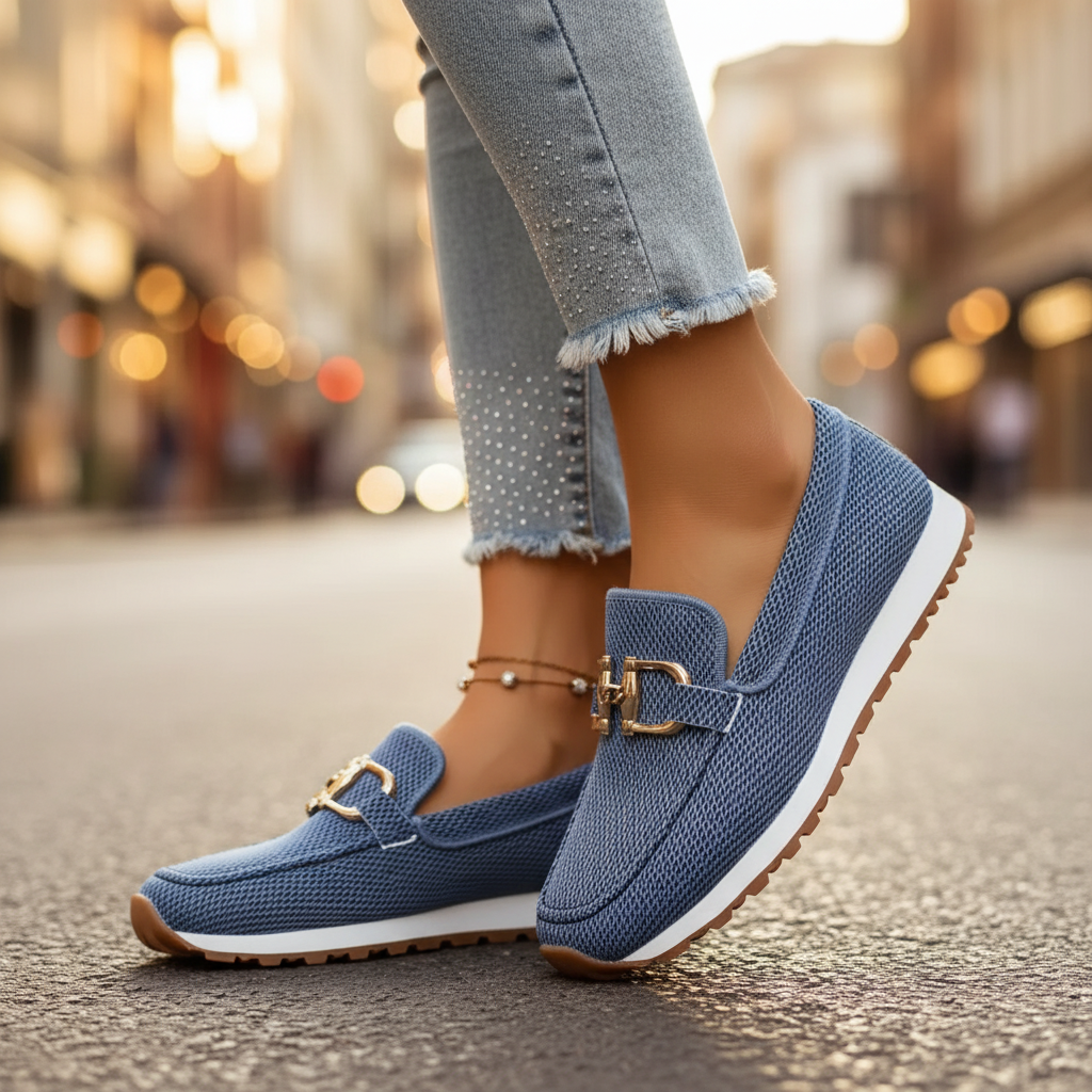 Women's Flat Buckle Loafers | Slip On
