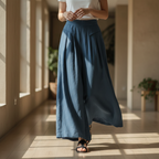 Women's Casual Wide Leg Trousers | Cropped