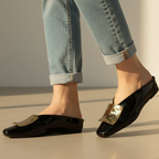 Women's Elegant Square Toe Flats | Slip On