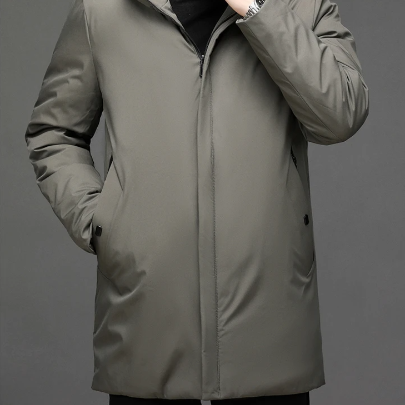 Men's Zip Up Long Sleeve Winter Jacket | Hooded