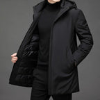 Men's Zip Up Long Sleeve Winter Jacket | Hooded