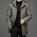 Men's Zip Up Long Sleeve Winter Jacket | Hooded