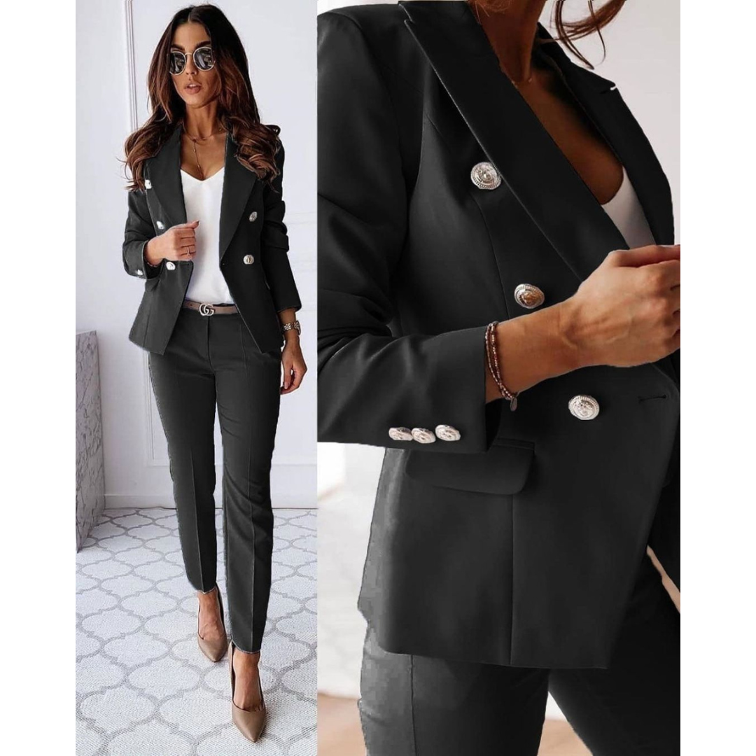 Women's Elegant Work Blazer and Trouser Set | Two Piece