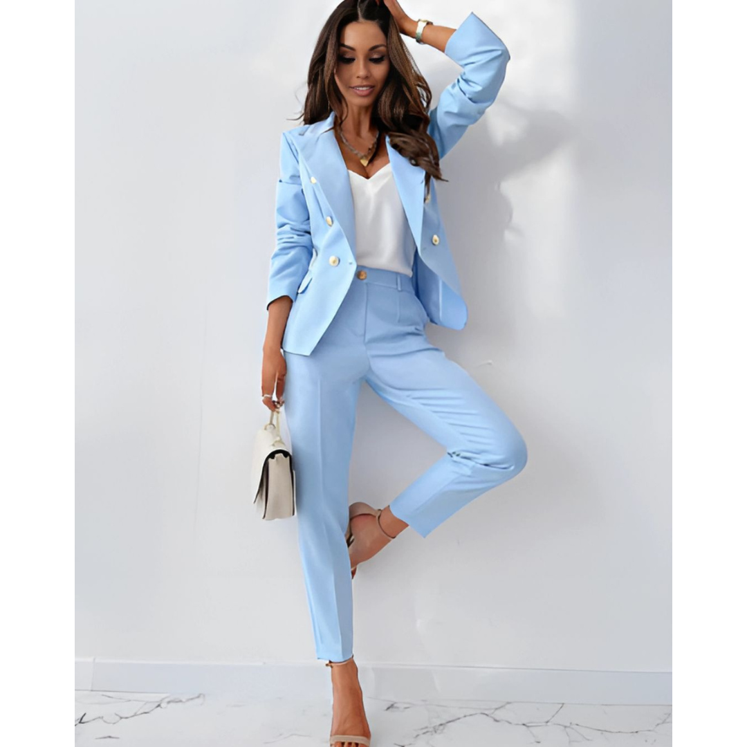 Women's Elegant Work Blazer and Trouser Set | Two Piece
