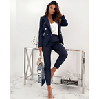 Women's Elegant Work Blazer and Trouser Set | Two Piece