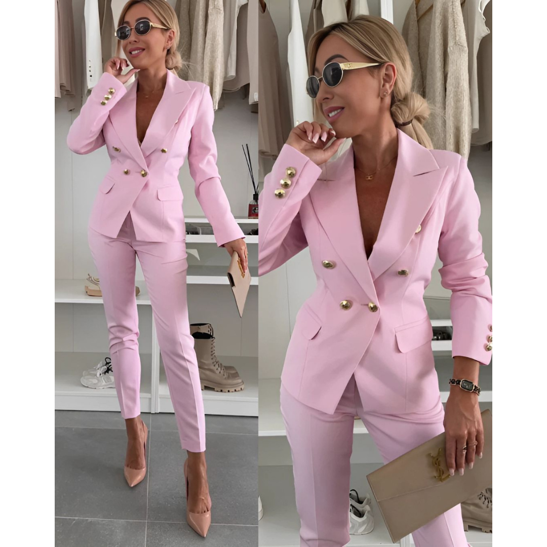 Women's Elegant Work Blazer and Trouser Set | Two Piece