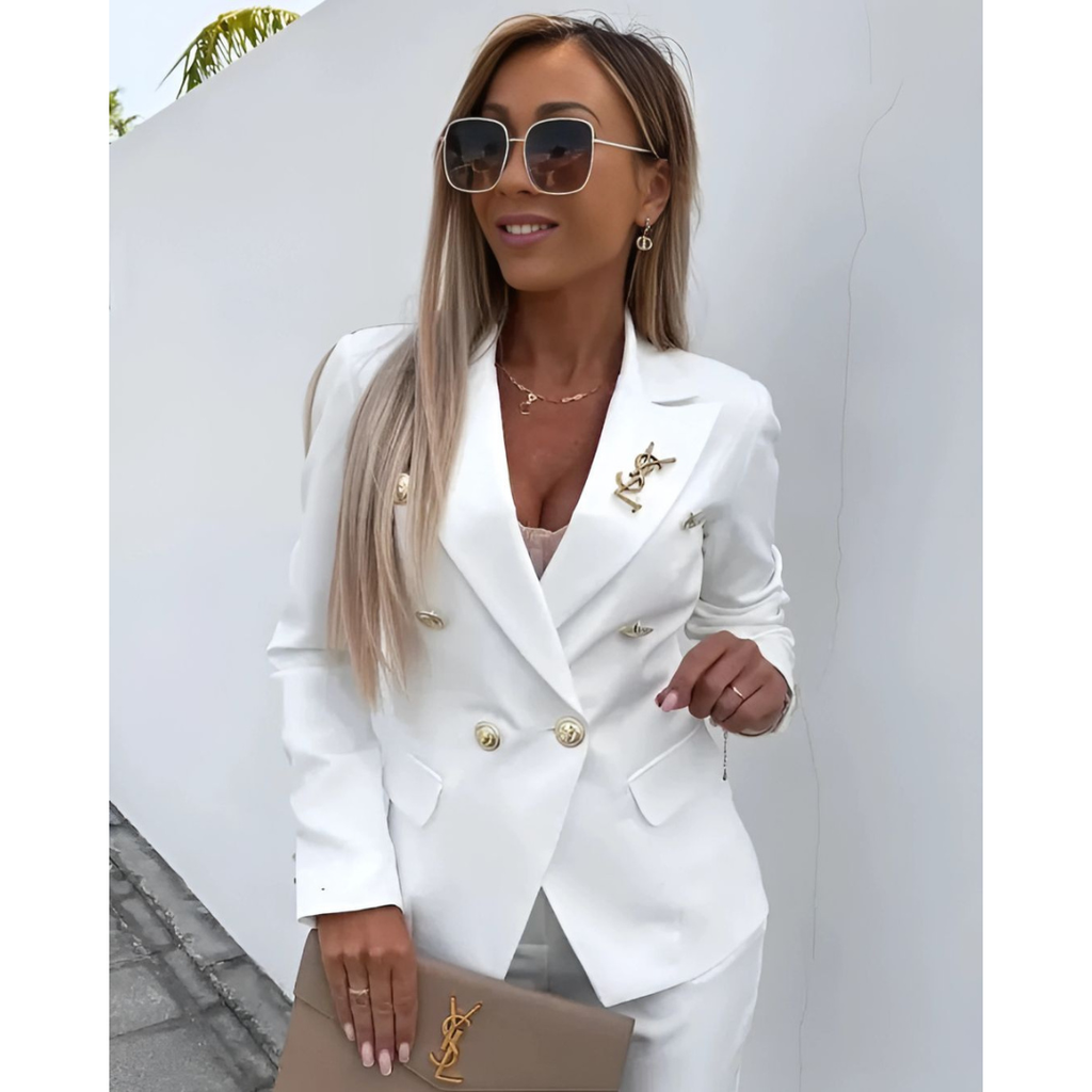 Women's Elegant Work Blazer and Trouser Set | Two Piece