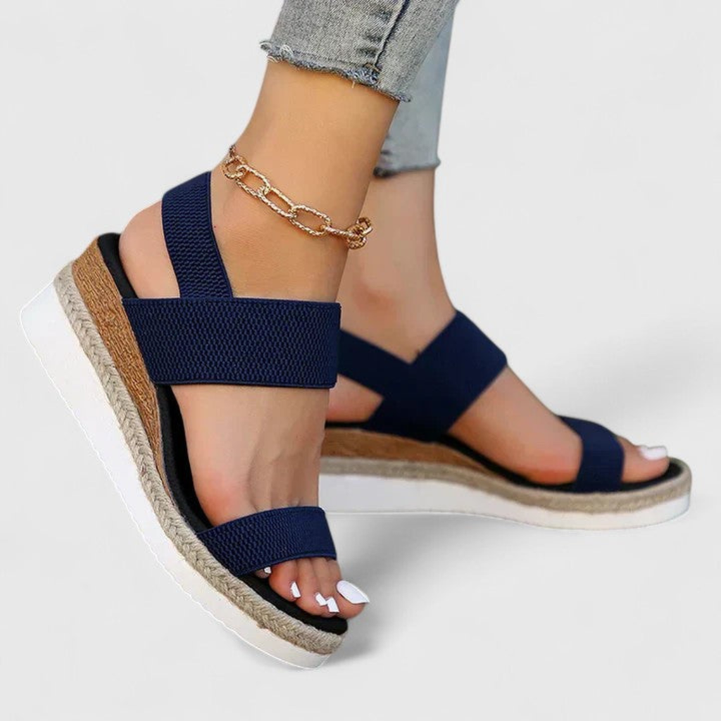 Women's Casual Ankle Strap Wedge Sandals | Thick Sole