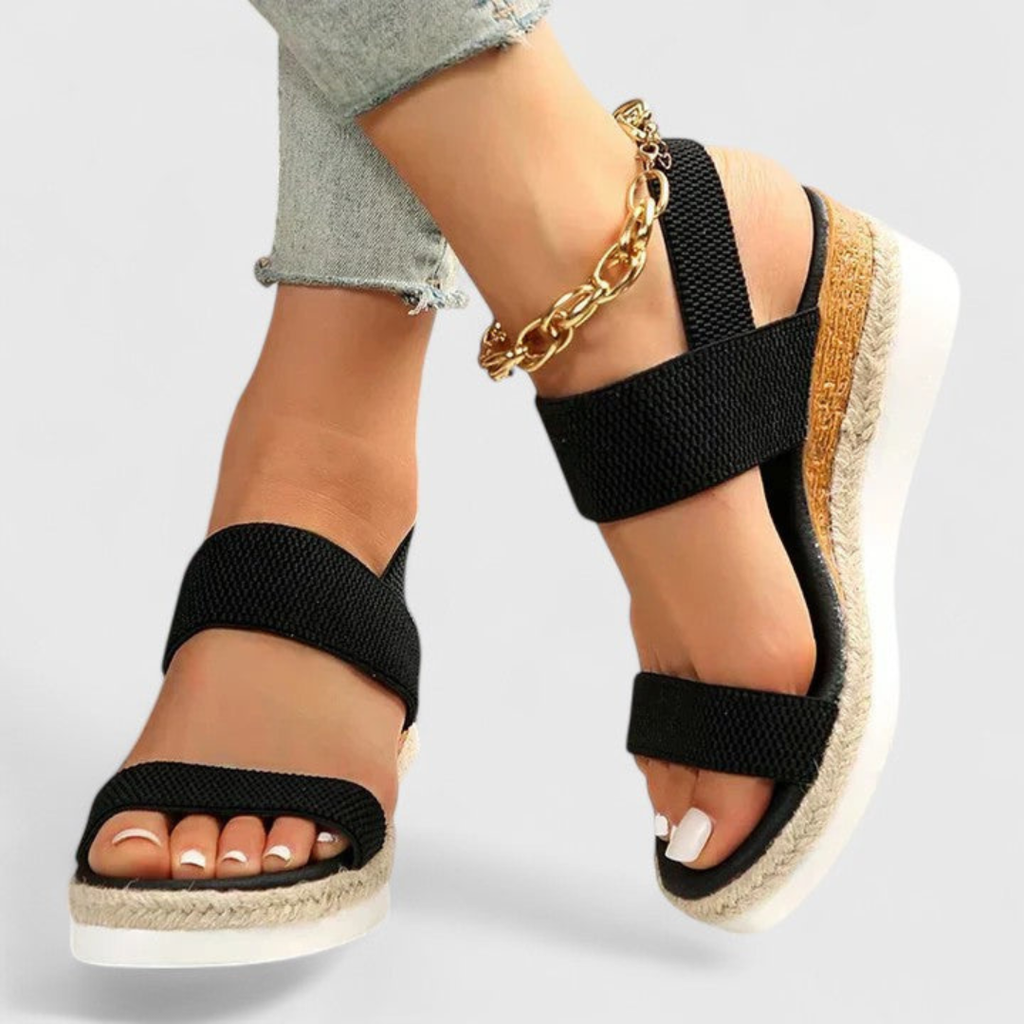 Women's Casual Ankle Strap Wedge Sandals | Thick Sole