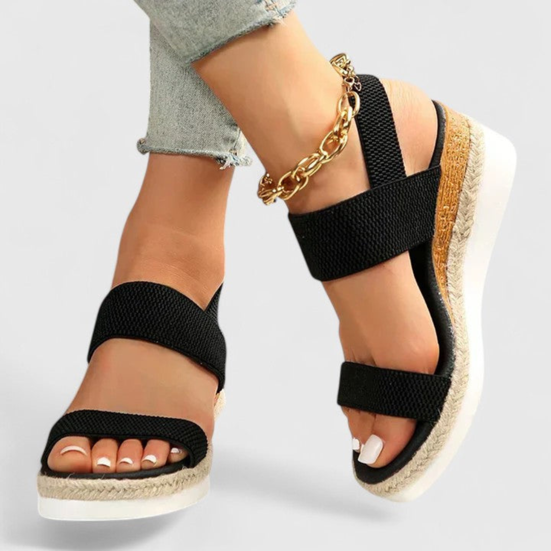 Women's Casual Ankle Strap Wedge Sandals | Thick Sole