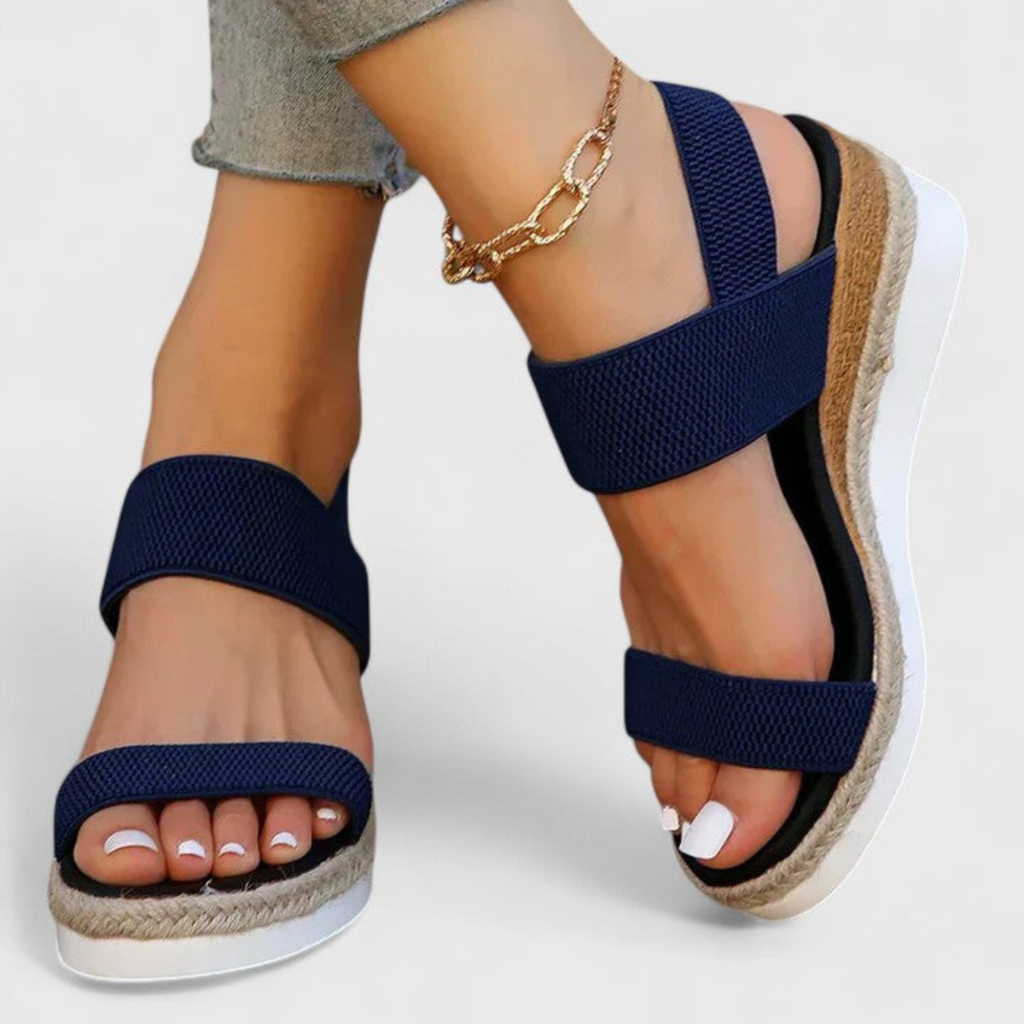 Women's Casual Ankle Strap Wedge Sandals | Thick Sole