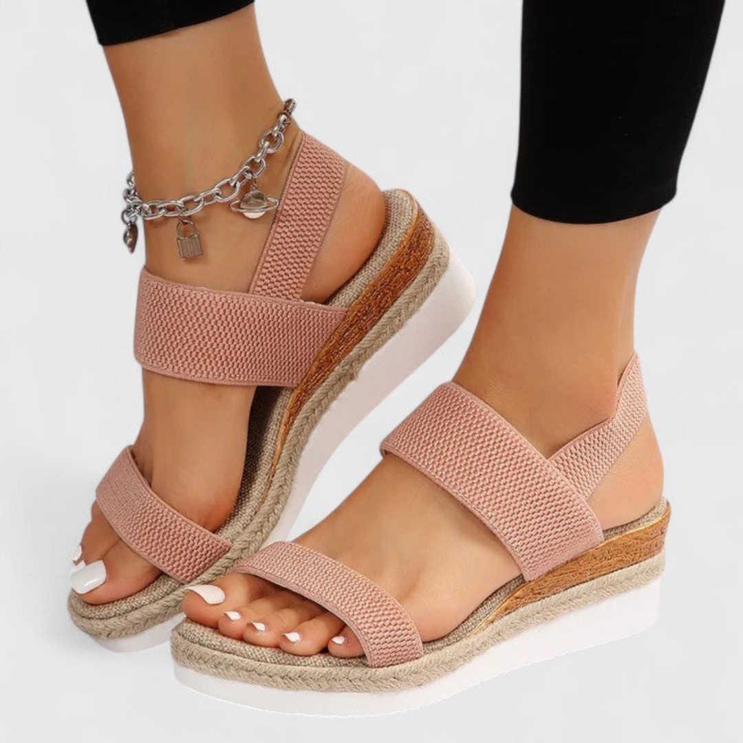 Women's Casual Ankle Strap Wedge Sandals | Thick Sole
