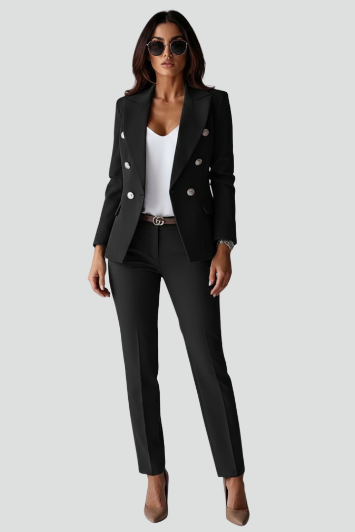 Women’s Elegant Blazer and Trouser Work Set | Two Piece