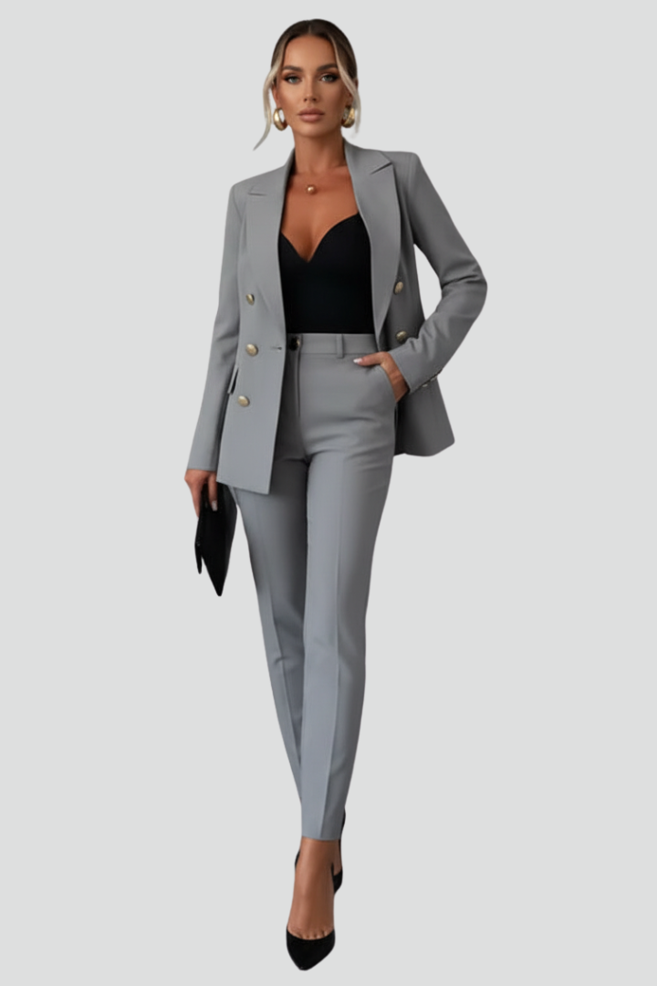 Women’s Elegant Blazer and Trouser Work Set | Two Piece