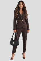 Women’s Elegant Blazer and Trouser Work Set | Two Piece