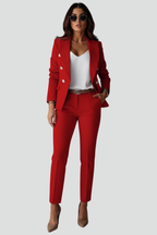 Women’s Elegant Formal Tailored Blazer and Trouser Set | Two Piece