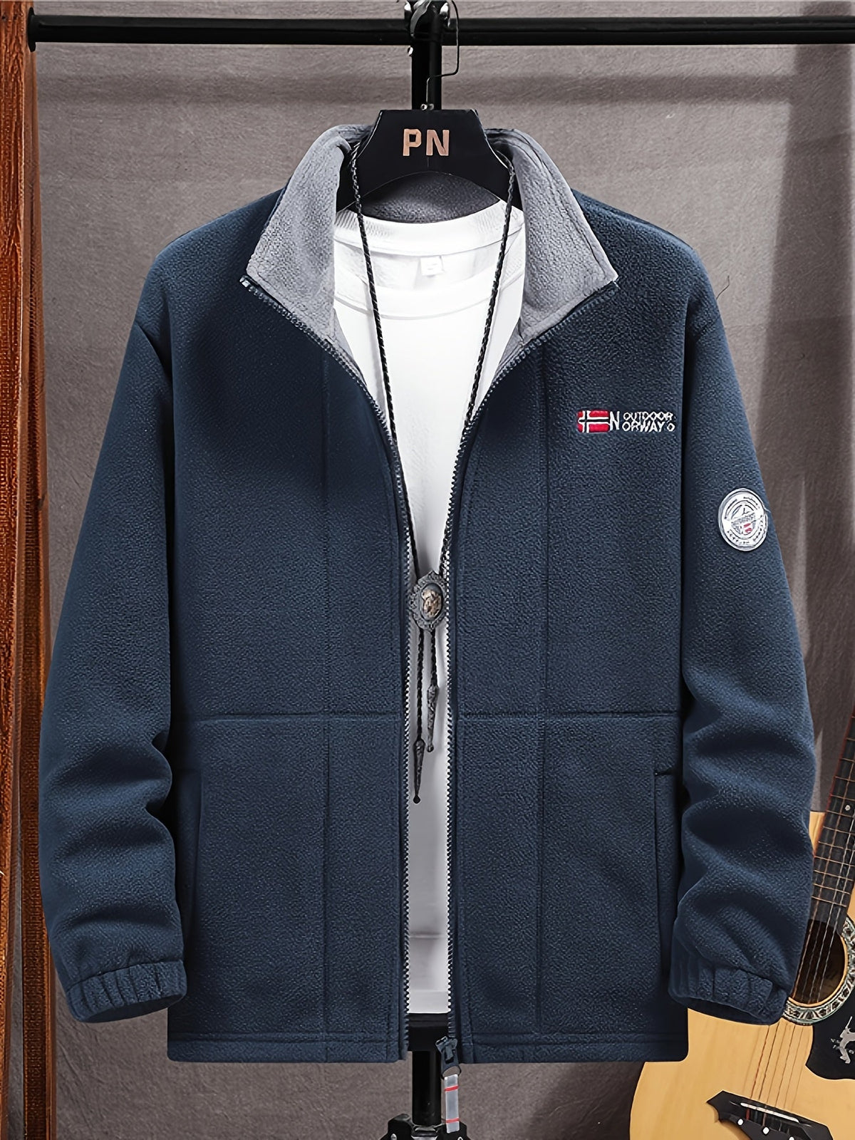 Men's Collar ZIp Up Jacket | Winter