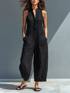 Women's Summer Sleeveless Jumpsuit | Loose Fit