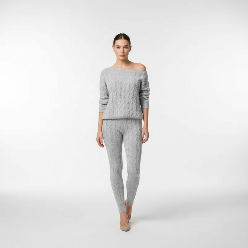 Women’s Cable Knit Two-Piece Set | Winter