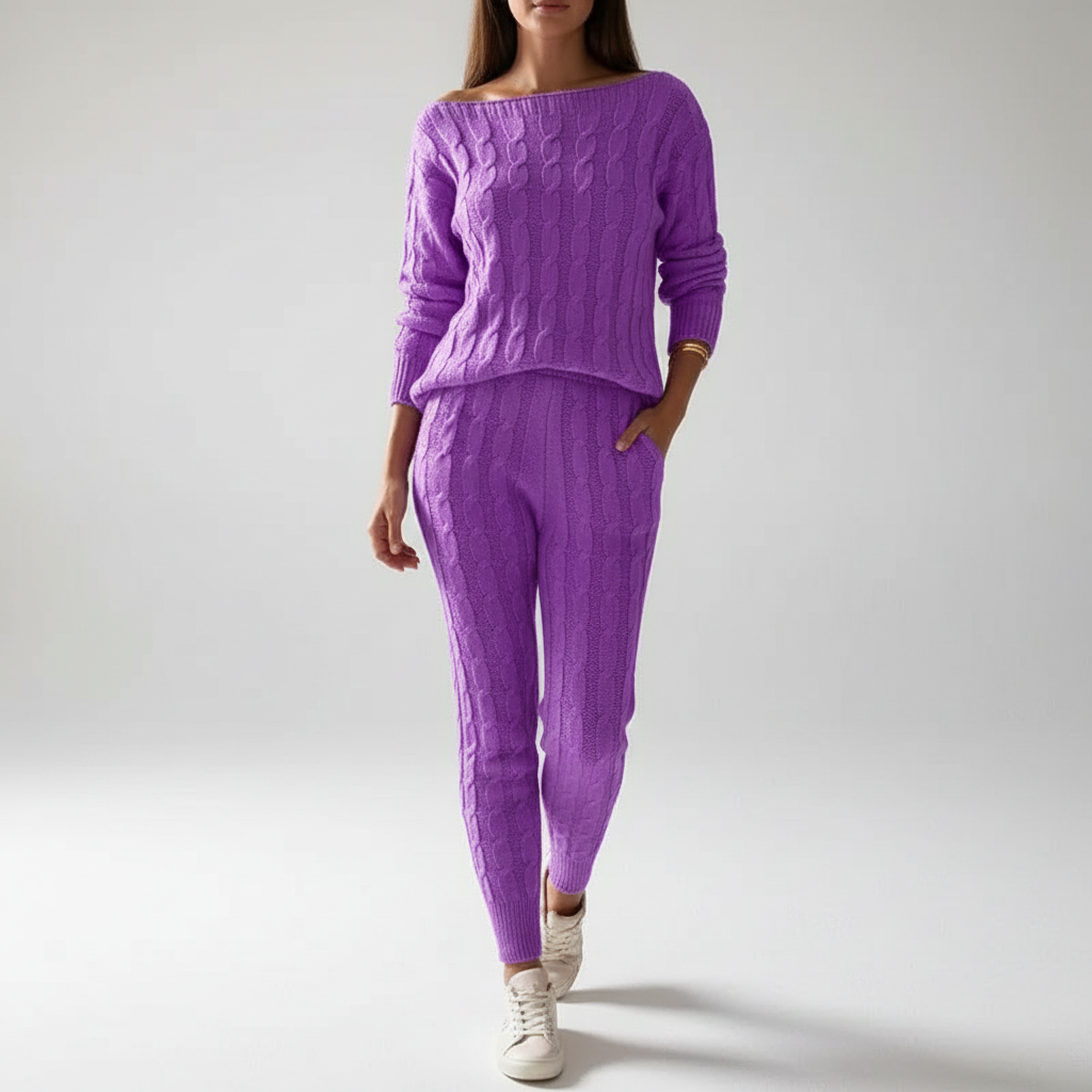 Women’s Cable Knit Two-Piece Set | Winter