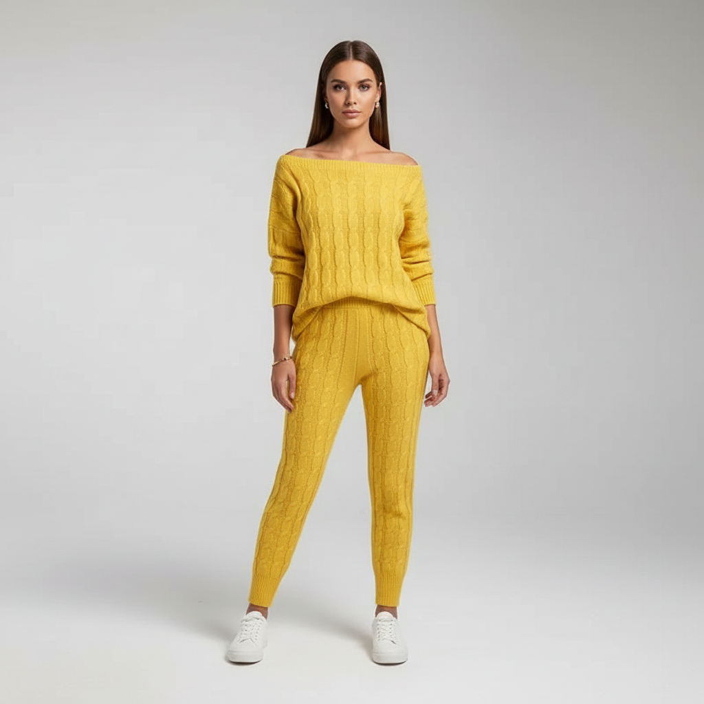 Women’s Cable Knit Two-Piece Set | Winter