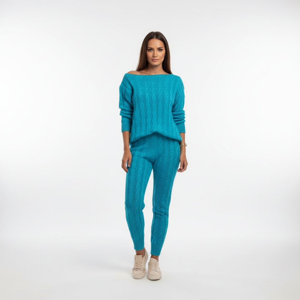 Women’s Cable Knit Two-Piece Set | Winter