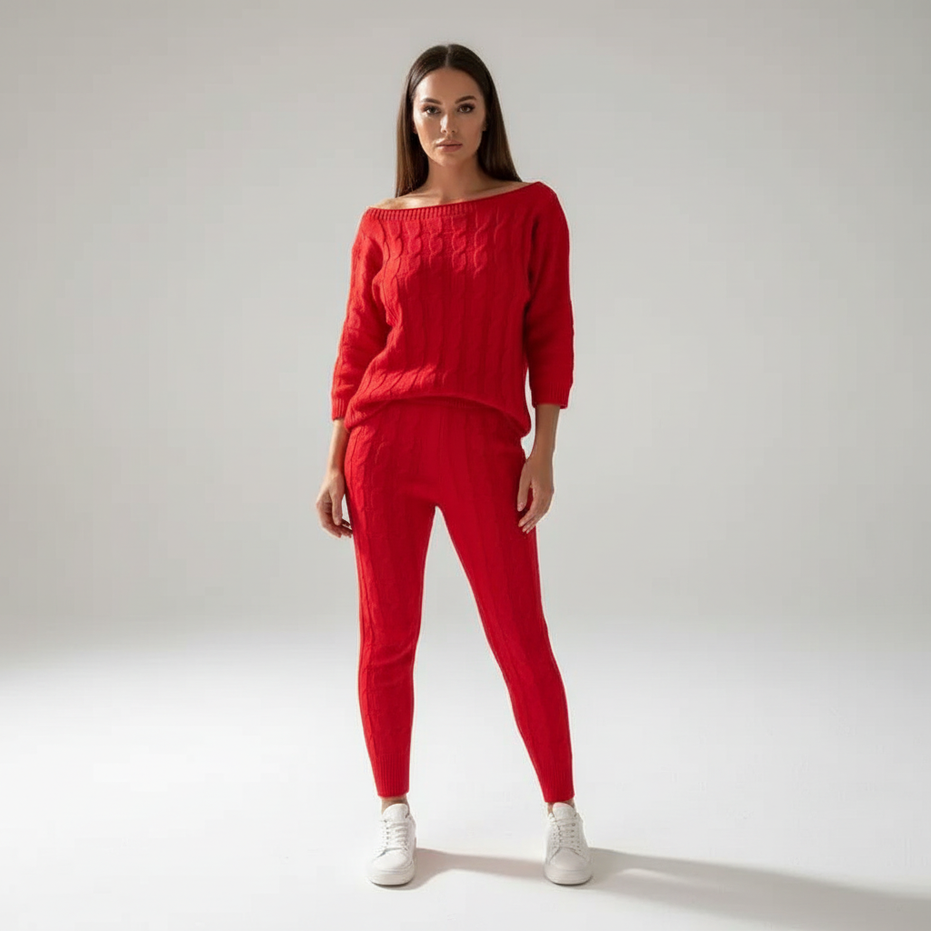 Women’s Cable Knit Two-Piece Set | Winter