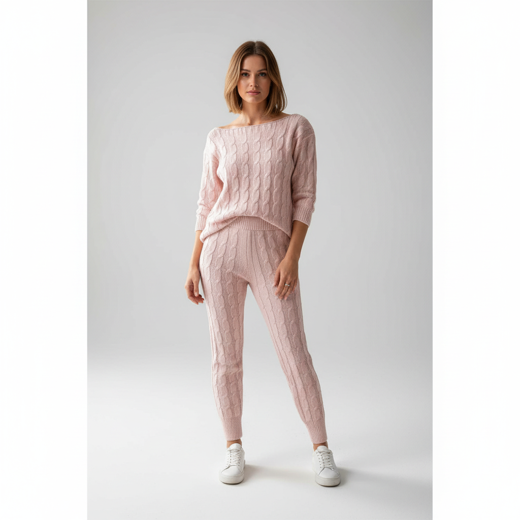 Women’s Cable Knit Two-Piece Set | Winter