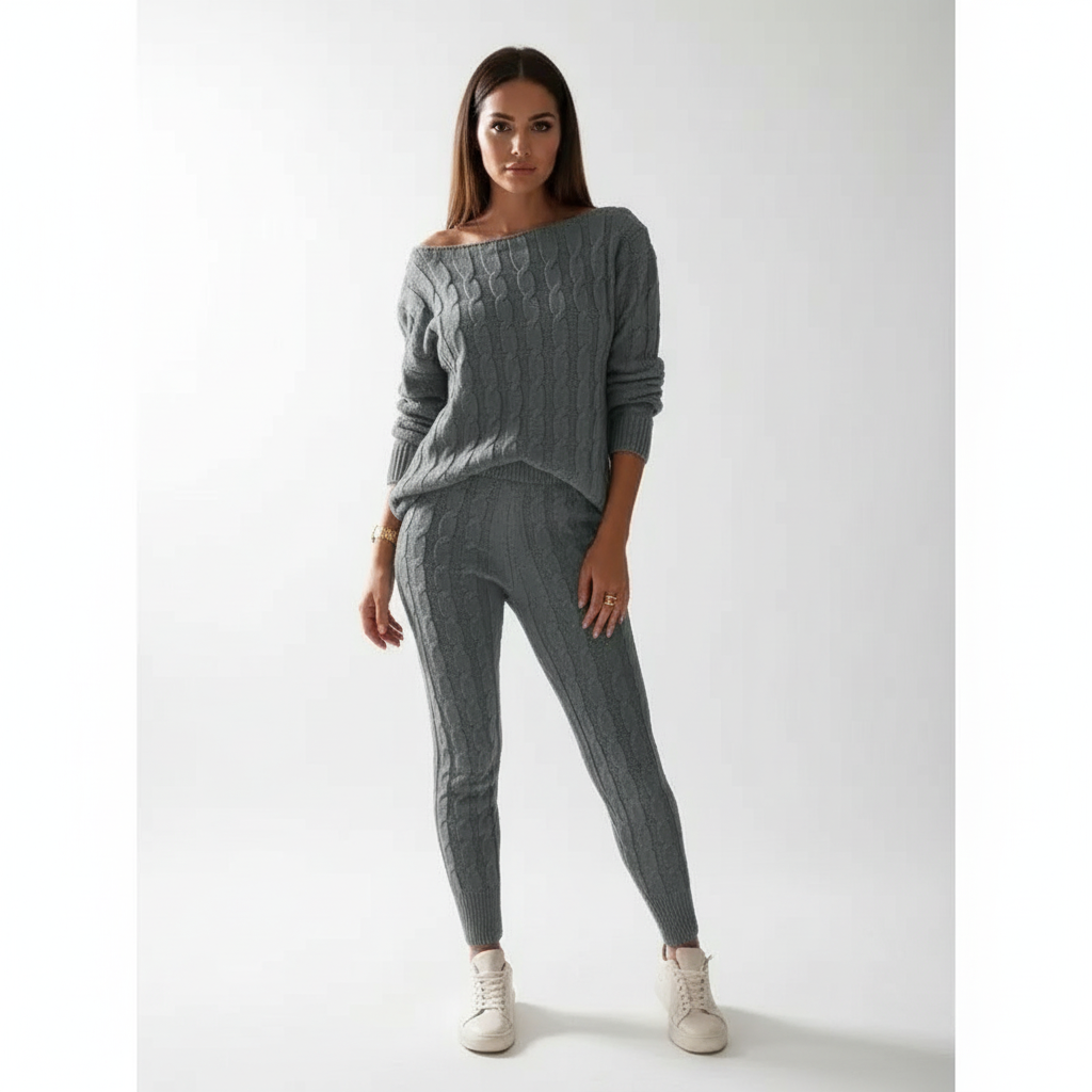 Women’s Cable Knit Two-Piece Set | Winter