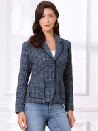Women's Long Sleeve Button Blazer | Pockets