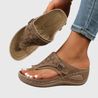 Women's Bohemian Casual Thong Comfort Sandals | Slip On