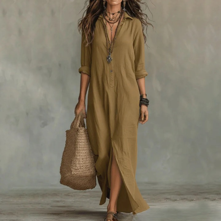 Women's Summer Long Shirt Dress | Maxi