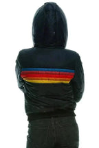 Women's Winter Puffer Jacket | Striped