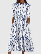 Women's Sophisticated Summer Floral Dress | Midi